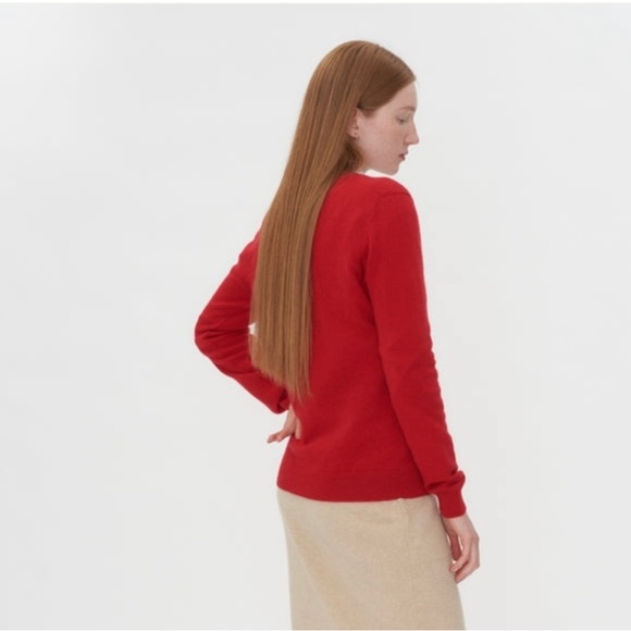 Cashmere Calypso Res V Neck Sweater - Picture 4 of 6